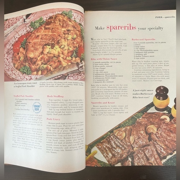Vintage 1960 Better Homes and Gardens Meat Cook Book - Picture 4 of 9